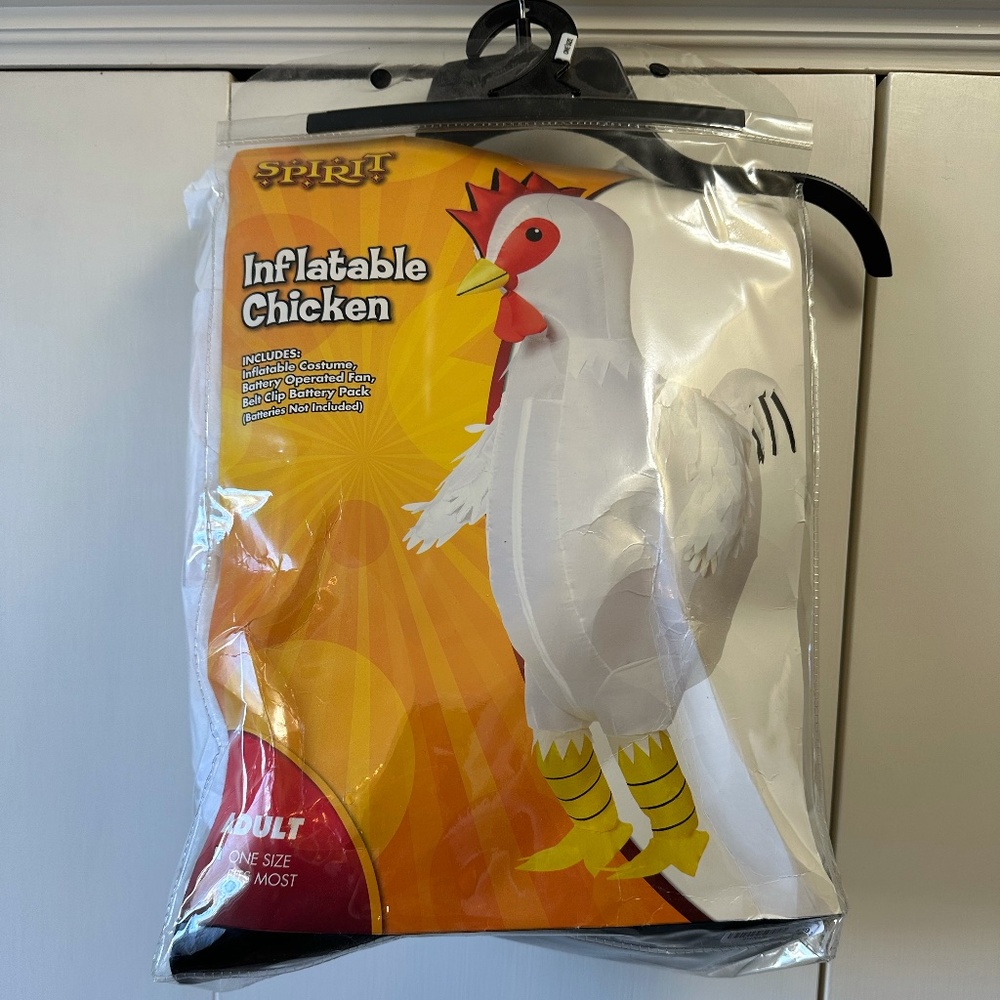 Spirit Halloween Inflatable Chicken Costume